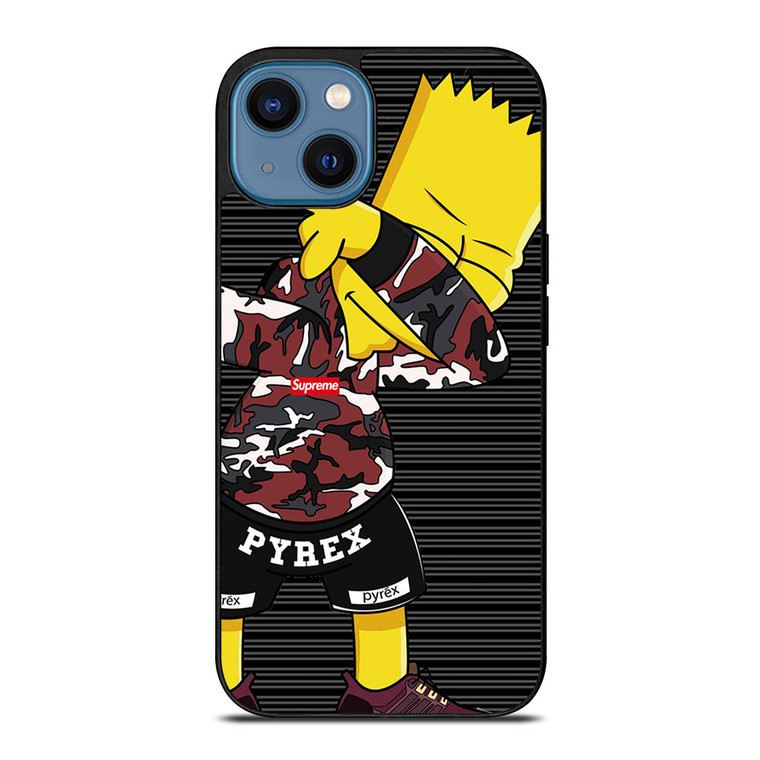 BART SIMPSON SUPREME CAMO DAB iPhone 14 Case Cover
