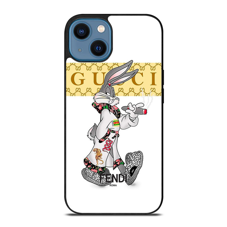 BUGS BUNNY GUCCI FENDI ROMA LOGO iPhone 14 Case Cover