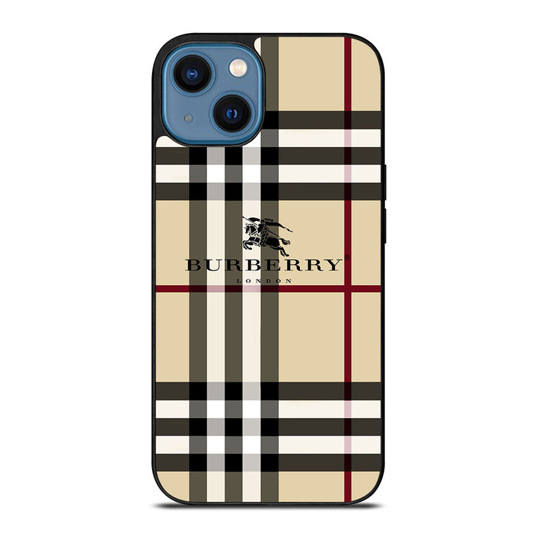 BURBERRY LOGO PATTERN iPhone 14 Case Cover