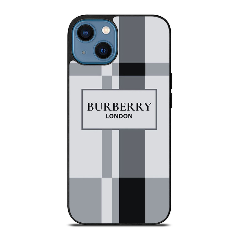 BURBERRY LONDON LOGO GREY iPhone 14 Case Cover