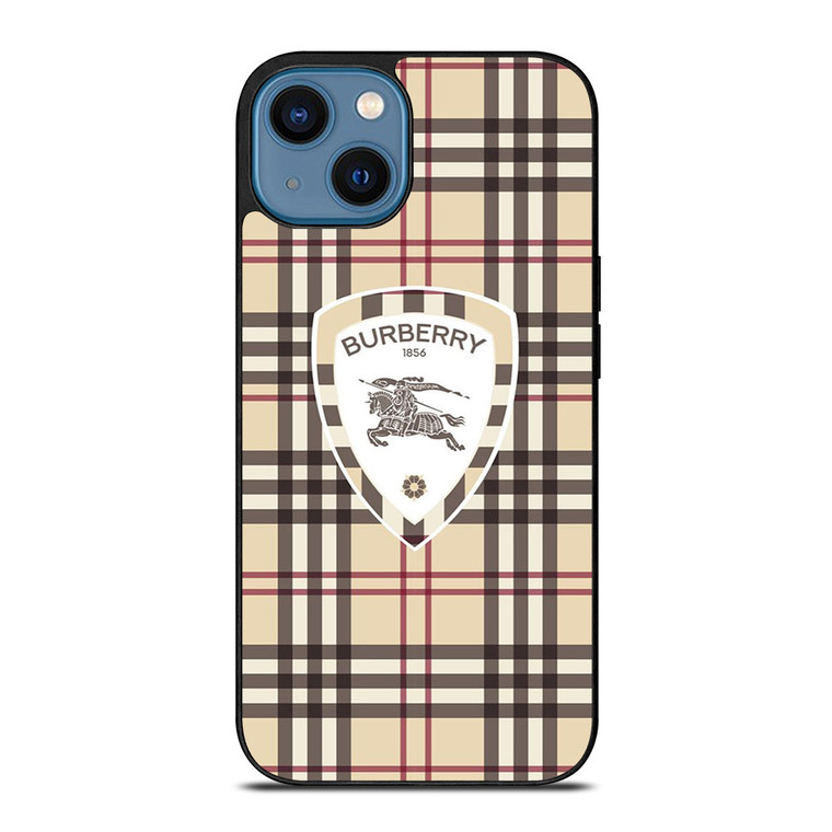 BURBERRY LONDON LOGO PATTERN 1856 ICON iPhone 14 Case Cover