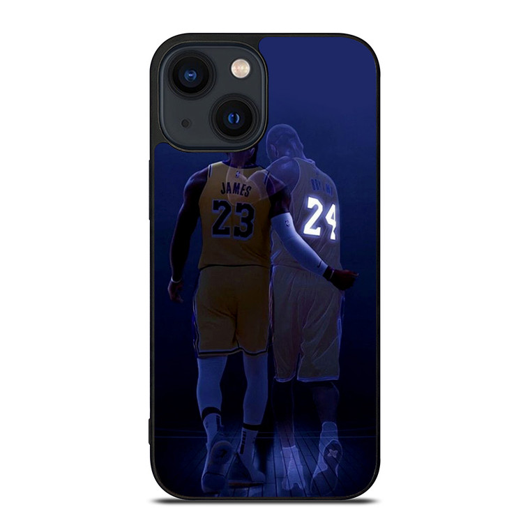KOBE BRYANT LEBRON JAMES LA LAKERS  iPhone 14 Plus Case Cover