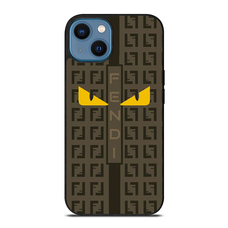 FENDI PARIS EYES PATTERN iPhone 14 Case Cover