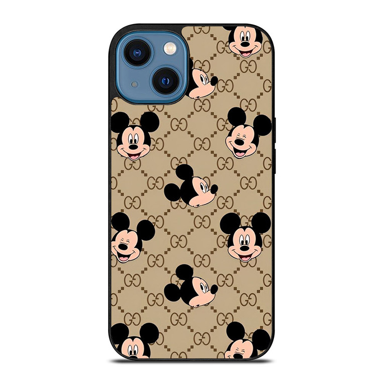 GUCCI MICKEY MOUSE HEADS iPhone 14 Case Cover