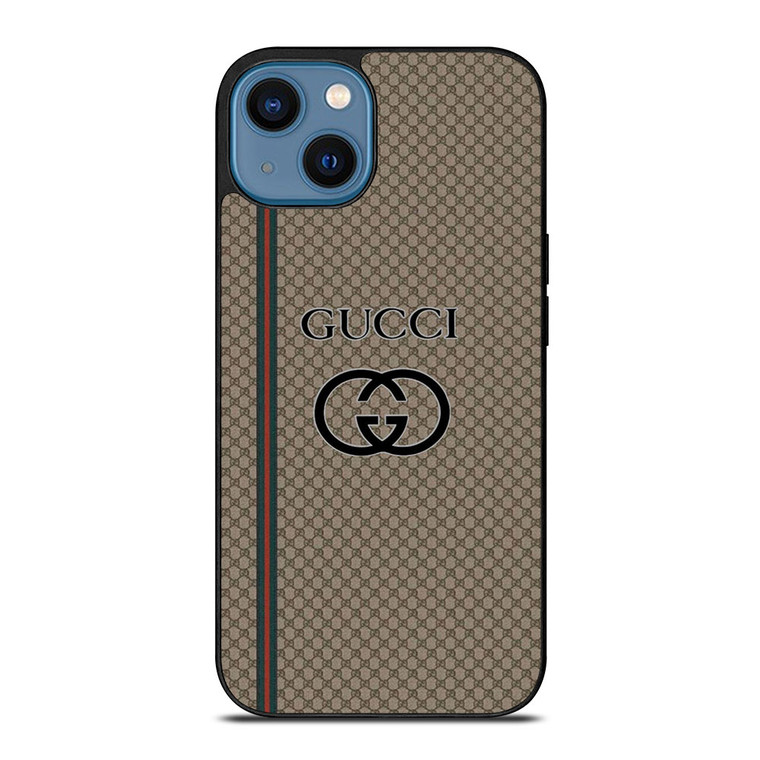 GUCCI PATTERN LOGO ICON iPhone 14 Case Cover