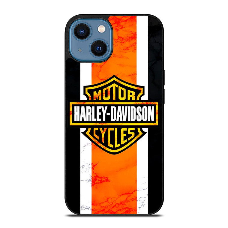 HARLEY DAVIDSON MARBLE LOGO iPhone 14 Case Cover