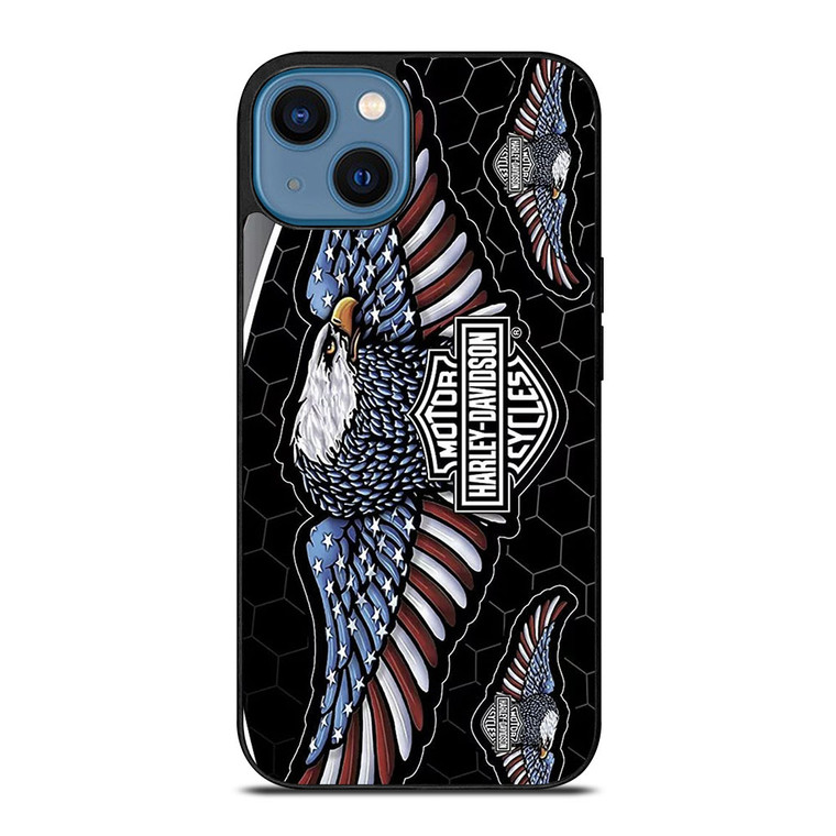 HARLEY DAVIDSON MOTORCYCLE LOGO EAGLE iPhone 14 Case Cover HARLEY DAVIDSON MOTORCYCLE LOGO EAGLE iPhone 14 Case Cover