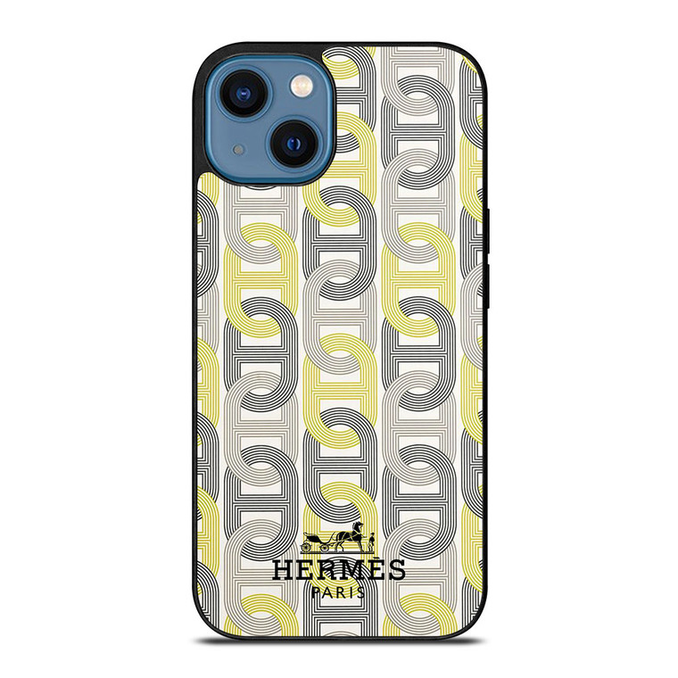 HERMES PARIS LOGO PATTERN iPhone 14 Case Cover