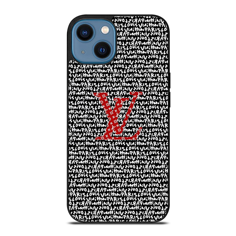 LV LOUIS VUITTON PARIS PATTERN LOGO iPhone 14 Case Cover