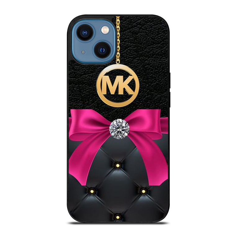 MICHAEL KORS MK LOGO PINK RIBBON iPhone 14 Case Cover