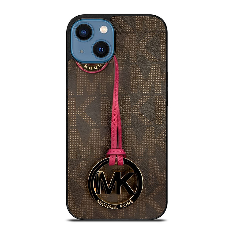 MICHAEL KORS MK PINK BROWN iPhone 14 Case Cover