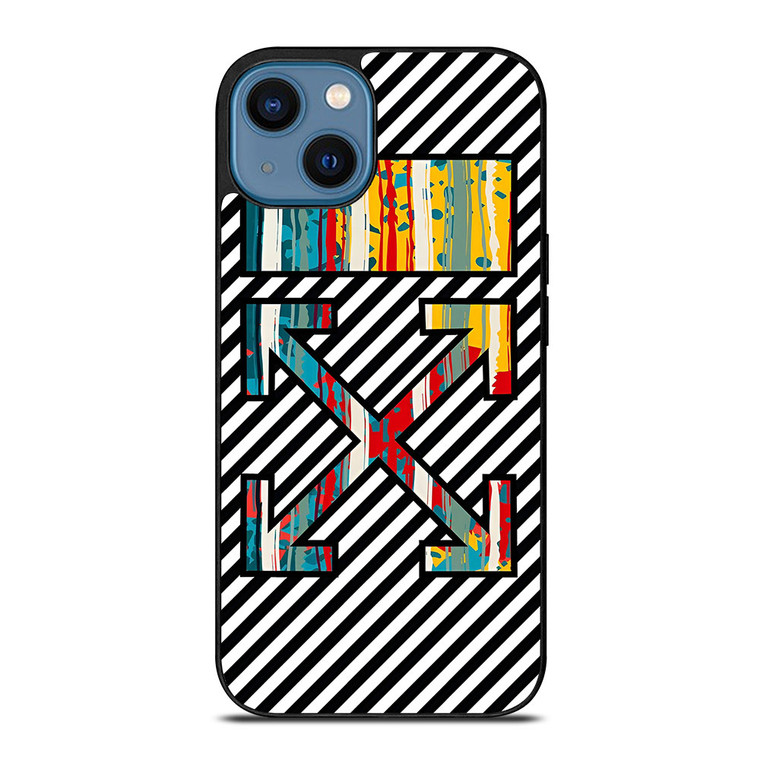 OFF WHITE LOGO COLORFUL ICON iPhone 14 Case Cover