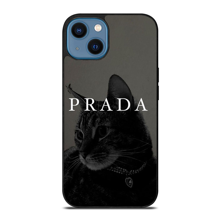 PRADA LOGO CAT iPhone 14 Case Cover