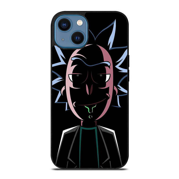 RICK AND MORTY FACE CARTOON SERIES iPhone 14 Case Cover