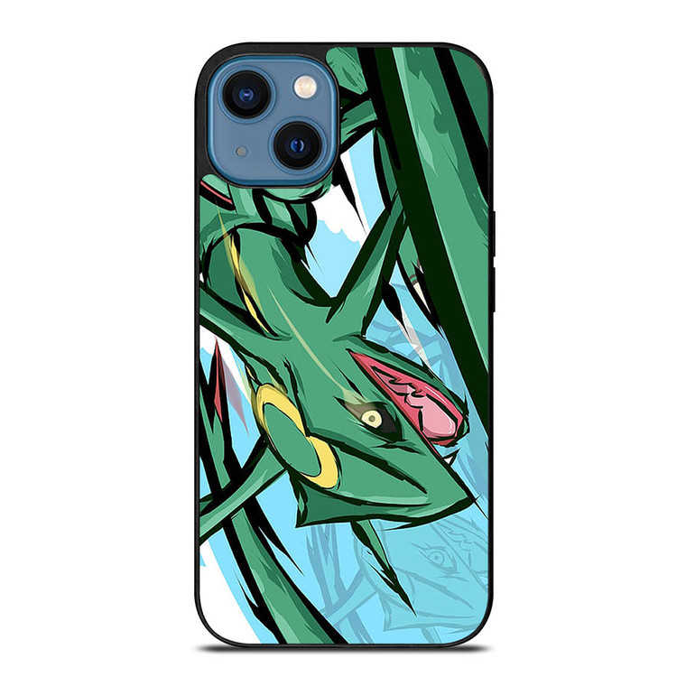 SHINY RAYQUAZA POKEMON POCKET MONSTER iPhone 14 Case Cover