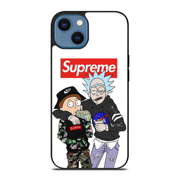 SUPREME RICK AND MORTY iPhone 14 Case Cover