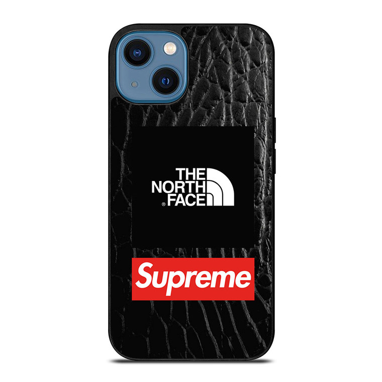 SUPREME X THE NORTH FACE LEATHER iPhone 14 Case Cover
