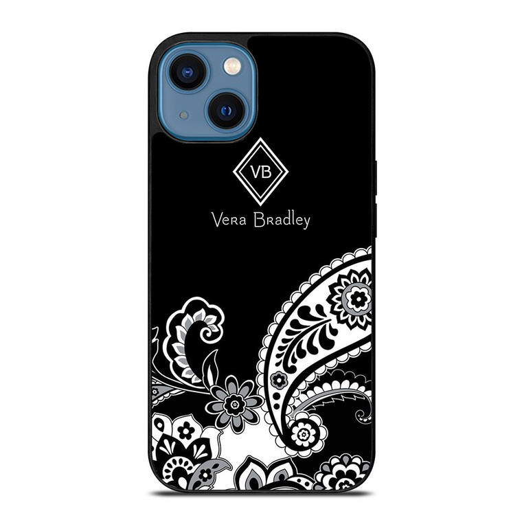VERA BRADLEY BLACK AND WHITE iPhone 14 Case Cover