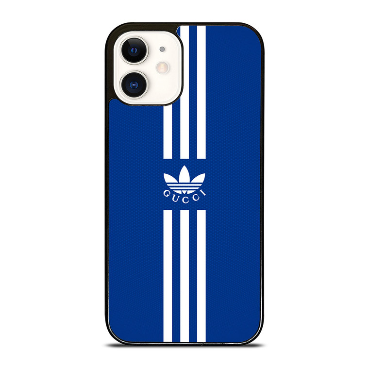 ADIDAS X GUCCI RETRO BLUE iPhone 12 Case Cover