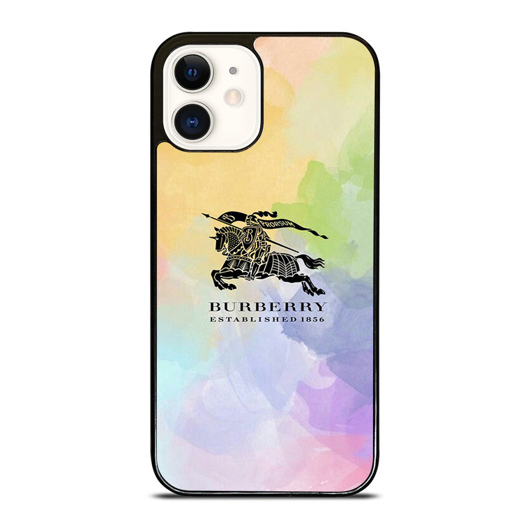 BURBERRY LONDON LOGO COLORFUL iPhone 12 Case Cover