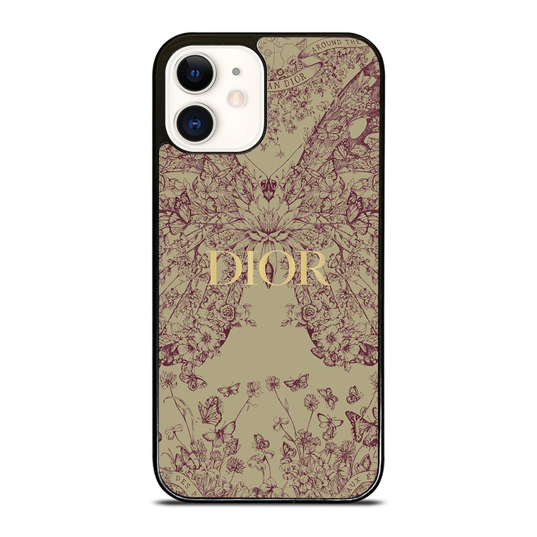 CHRISTIAN DIOR BUTTERFLY iPhone 12 Case Cover