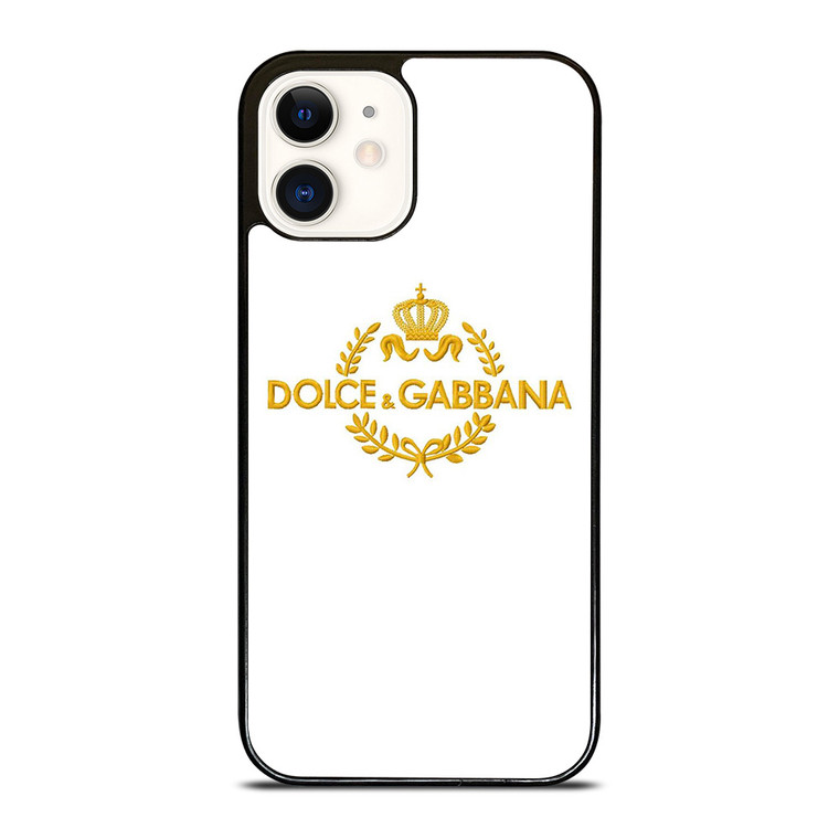D&G DOLCE AND GABBANA EMBRIODERY iPhone 12 Case Cover