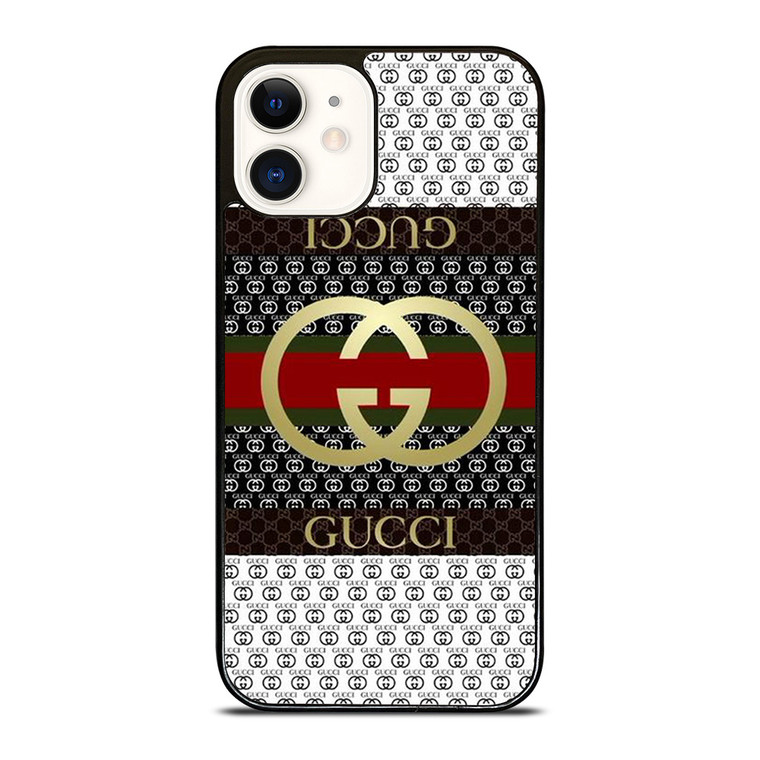 GUCCI GUCCI LOGO EMBLEM iPhone 12 Case Cover