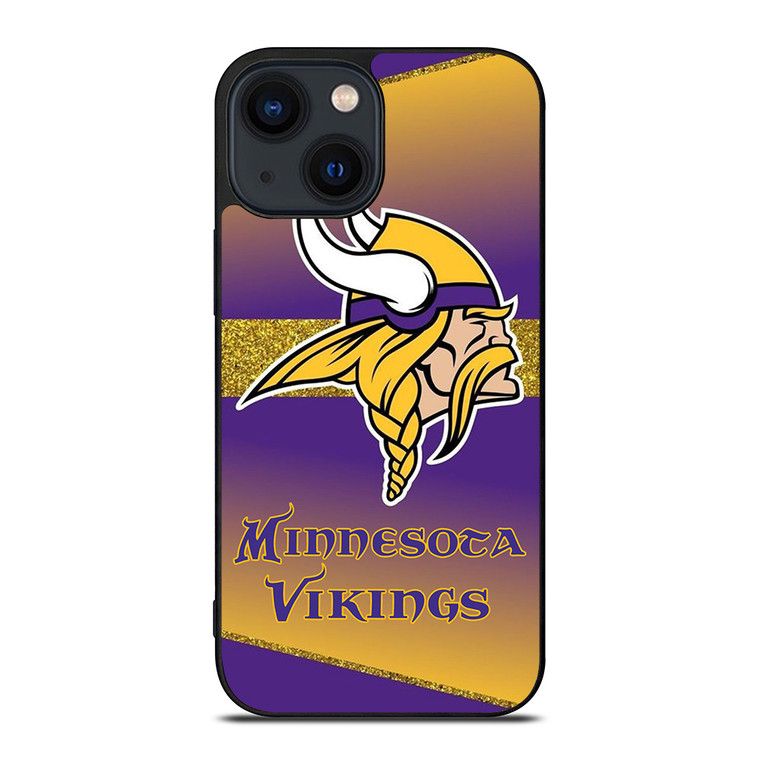 MINNESOTA VIKINGS GLITTER LOGO  iPhone 14 Plus Case Cover