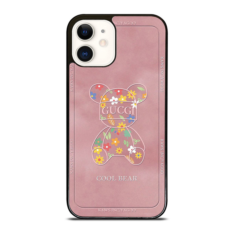 GUCCI KAWS COOL BEAR YAGOO ICON iPhone 12 Case Cover