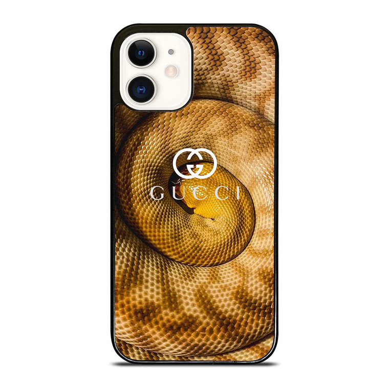 GUCCI LOGO GOLDEN SNAKE iPhone 12 Case Cover