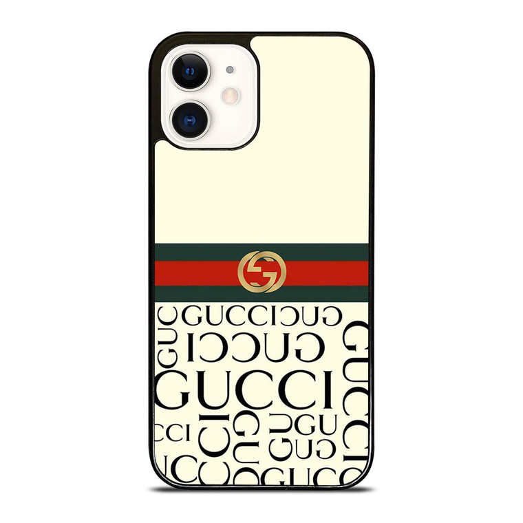 GUCCI LOGO GUCCI EMBLEM iPhone 12 Case Cover
