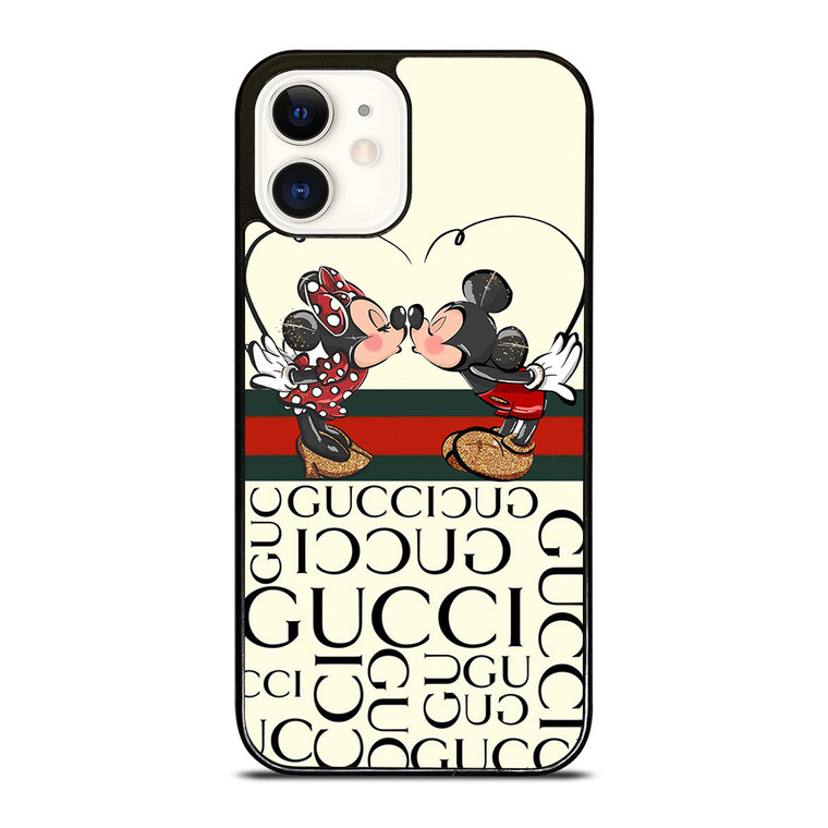 GUCCI LOGO MICKEY MINNEY MOUSE DISNEY KISS iPhone 12 Case Cover