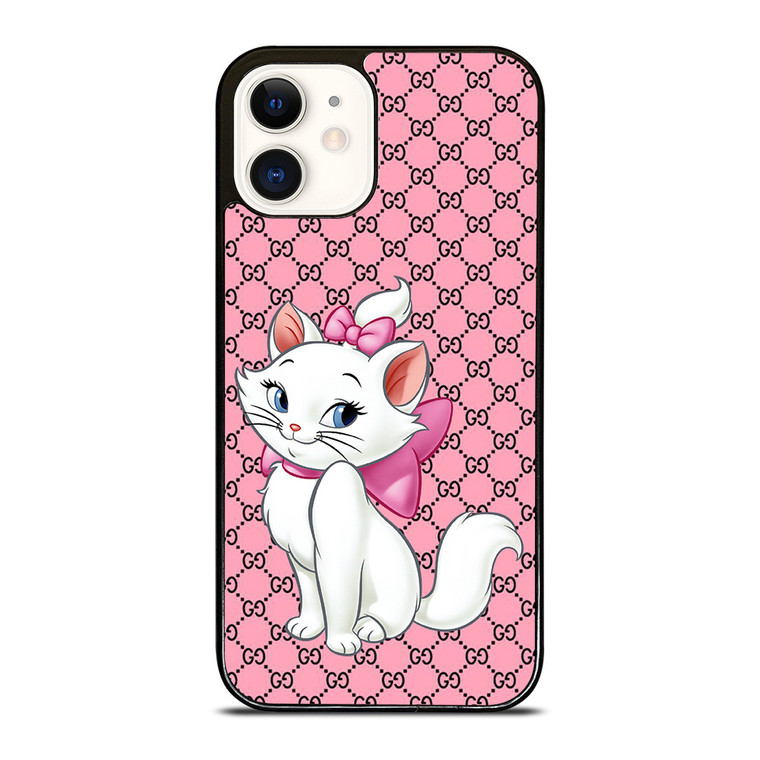 GUCCI LOGO PATTERN ARISTOCAT MARIE DISNEY iPhone 12 Case Cover