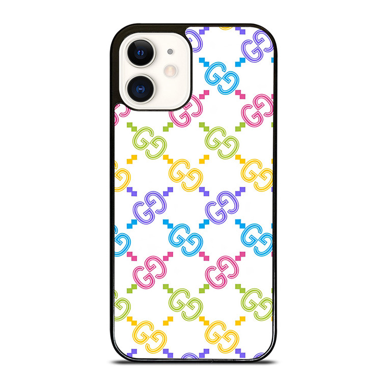 GUCCI LOGO RAINBOW ICON iPhone 12 Case Cover