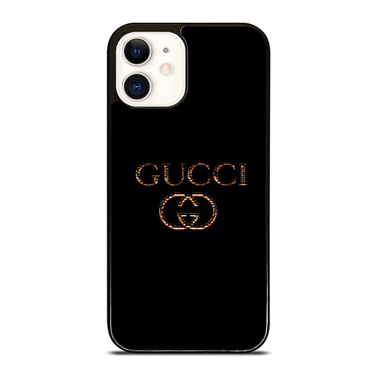 GUCCI LOGO ROSE GOLD ICON EMBLEM iPhone 12 Case Cover