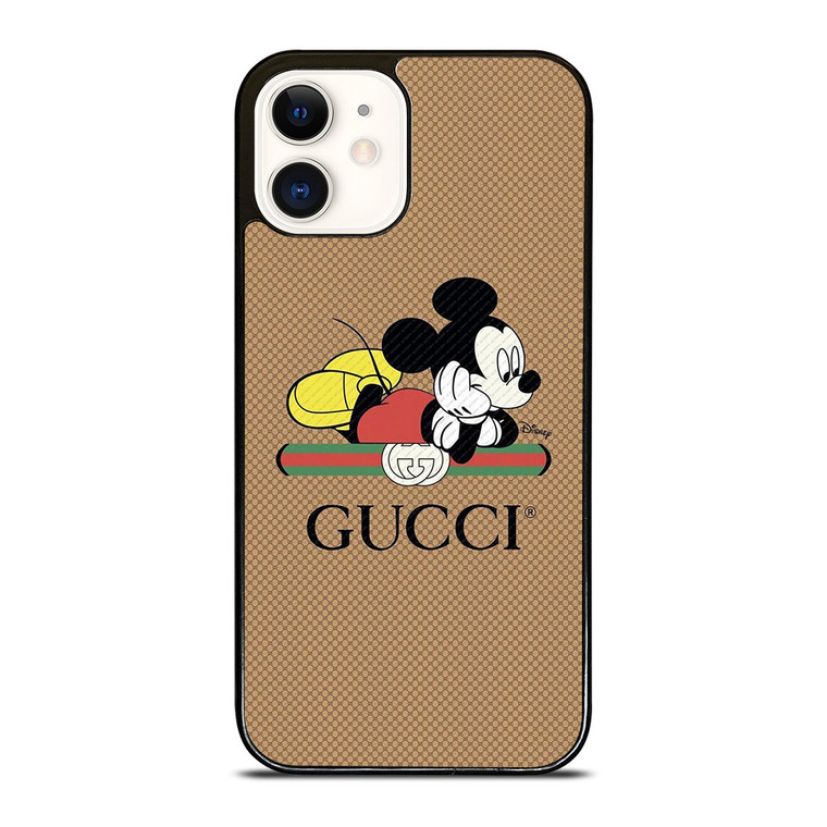 GUCCI LOGO X DISNEY MICKEY MOUSE ICON iPhone 12 Case Cover