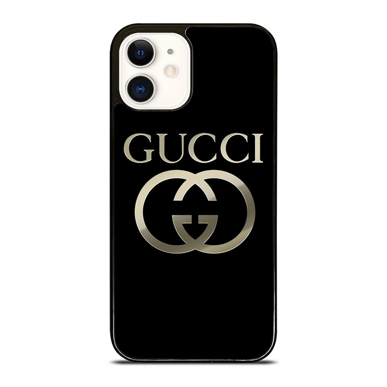GUCCI METAL LOGO iPhone 12 Case Cover