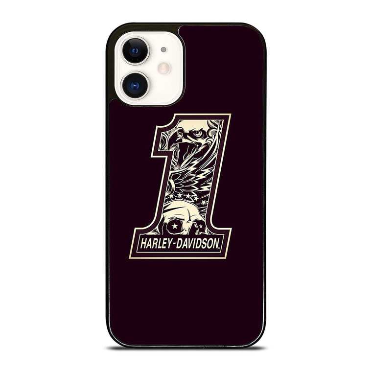 HARLEY DAVIDSON LOGO 1 SKULL LOGO iPhone 12 Case Cover