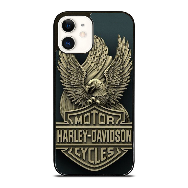 HARLEY DAVIDSON MOTORCYCLE EMBLEM iPhone 12 Case Cover HARLEY DAVIDSON MOTORCYCLE EMBLEM iPhone 12 Case Cover