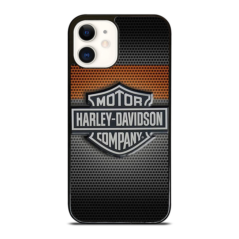HARLEY DAVIDSON MOTORCYCLES COMPANY METAL LOGO iPhone 12 Case Cover