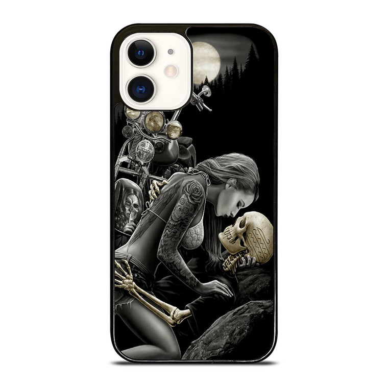 HARLEY DAVIDSON RIDER SKULL iPhone 12 Case Cover