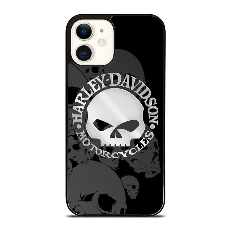 HARLEY DAVIDSON SKULL LOGO 2 iPhone 12 Case Cover