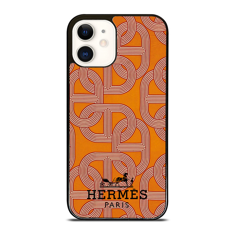 HERMES PARIS PATTERN iPhone 12 Case Cover