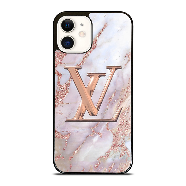 LOUIS VUITTON GOLDEN MARBLE EMBLEM iPhone 12 Case Cover