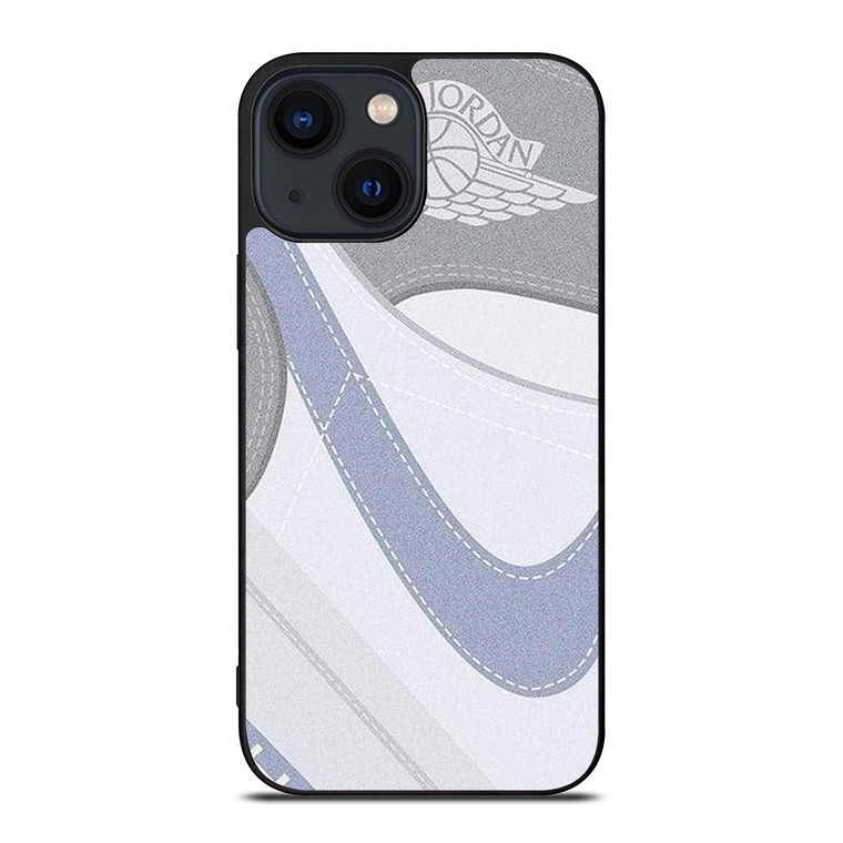 NIKE AIR JORDAN 1 HIGH GREY  iPhone 14 Plus Case Cover NIKE AIR JORDAN 1 HIGH GREY  iPhone 14 Plus Case Cover