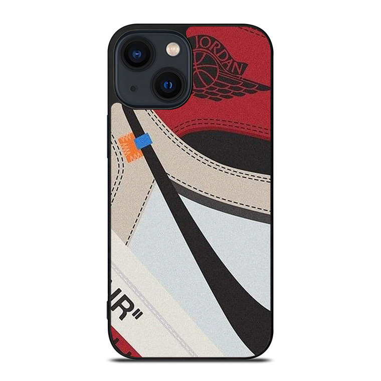 NIKE AIR JORDAN 1 HIGH OFF WHITE  iPhone 14 Plus Case Cover
