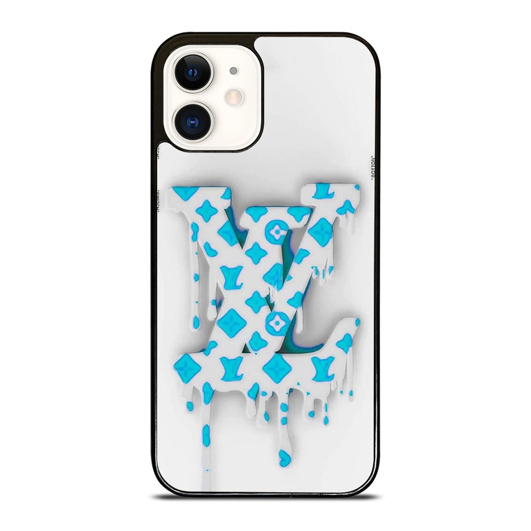 LOUIS VUITTON LV LOGO WHITE BLUE EMBLEM iPhone 12 Case Cover