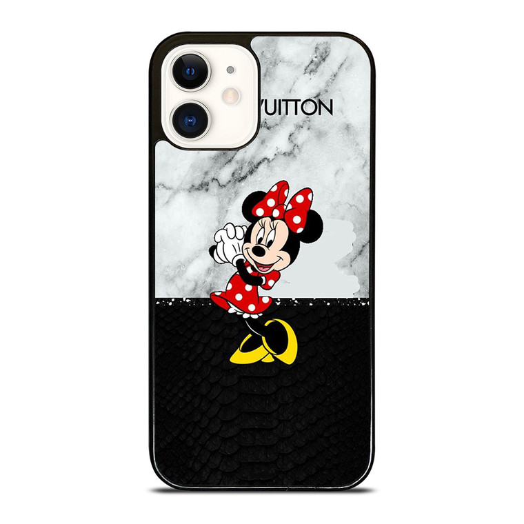 LOUIS VUITTON LV X MINNIE MOUSE DISNEY SNAKE MARBLE iPhone 12 Case Cover
