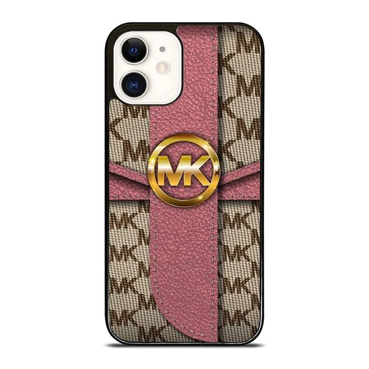 MICHAEL KORS MK LOGO PINK BAG iPhone 12 Case Cover