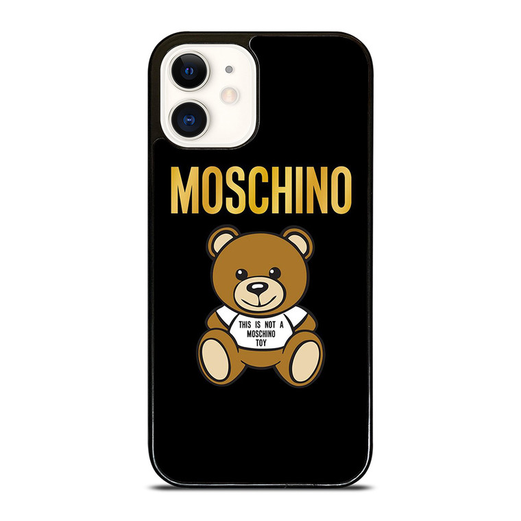 MOSCHINO BEAR LOGO iPhone 12 Case Cover